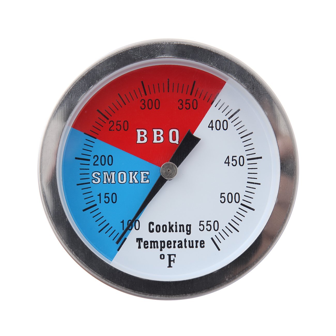 Larger Face 550F BBQ Barbecue Charcoal Grill Pit Wood Smoker Temp Gauge Grill Thermometer 3