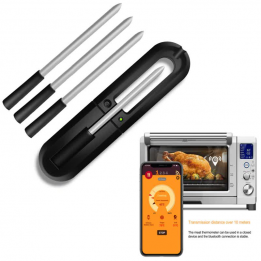 The Original True Wireless Smart Meat Thermometer for the Oven Grill Kitchen BBQ Smoker Rotisserie 