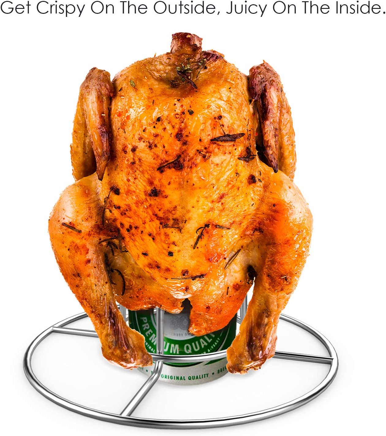Beercan Chicken Rack, Stainless Steel Chicken Stand for Smoker and Grill