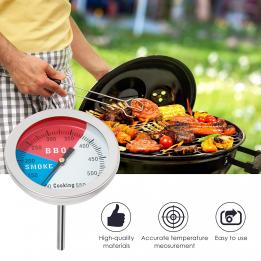 BBQ Thermometer Temperature Gauge, 2Inch Stainless Steel Barbecue Charcoal Grill Smoker Temp Gauge Pit