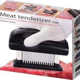 Meat Tenderizer Tool 48 Blades Stainless Steel | Easy To Use & Clean 